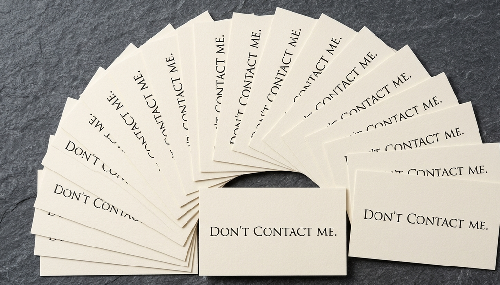Don't Contact Me.